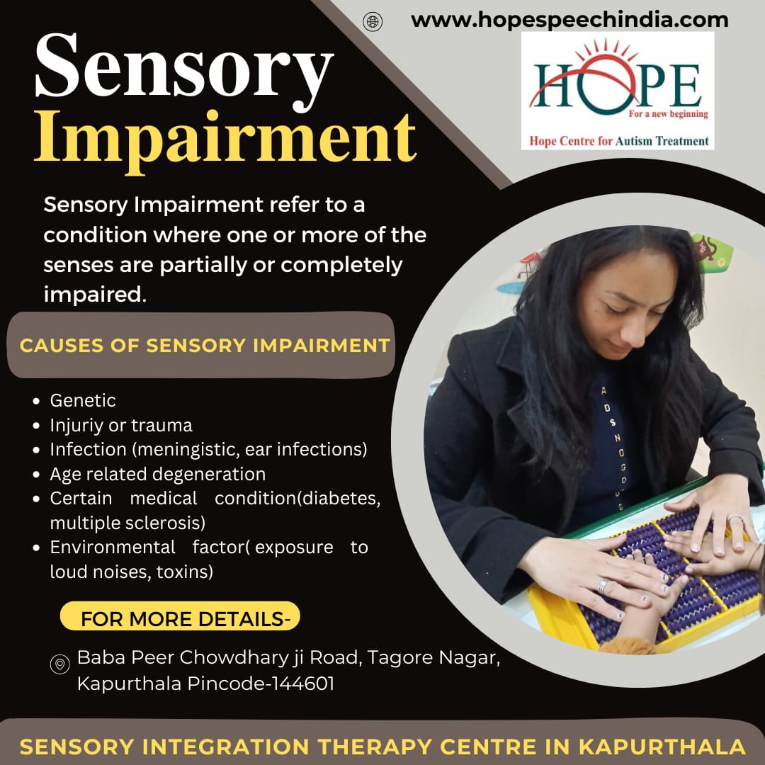 What is sensory impairment?